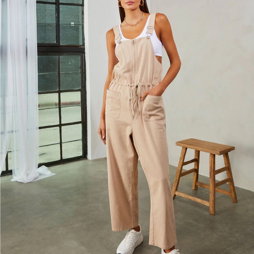 NWT Vici Linette Small Drawstring Overall Adjustable